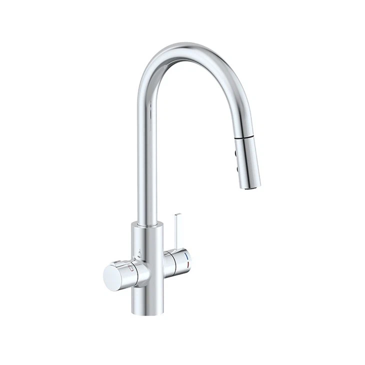 instant hot water tap with pull out hose